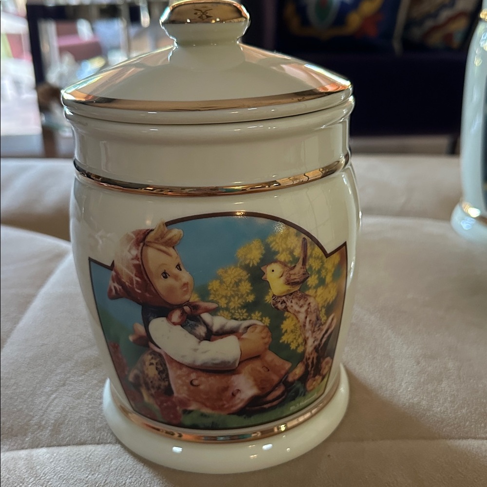 1991 Hummel Danbury Mint Porcelain Jar Canister Germany In Tune